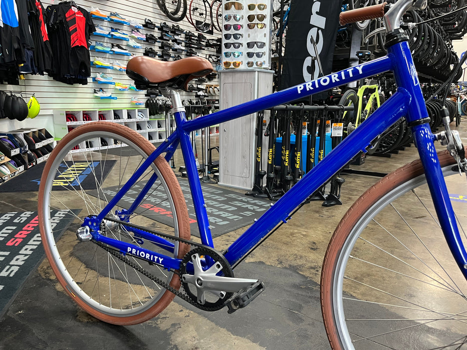 Priority Belt Drive Bicycle Shimano 3 Speed C/B - Blue USED