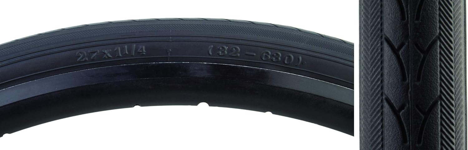 Sunlite Urban Tires, 27 x 1-1/4, Standard Black/Blk