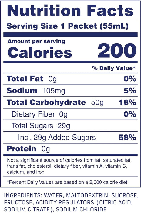 CARBS fuel original 50g Energy Gel - 50g Carbs Per Gel