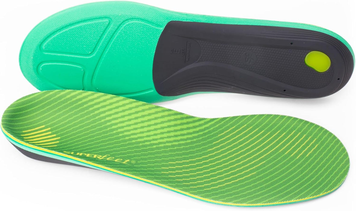 Superfeet Run Support High Arch Insoles for Runners with High Arch Support & EVOLyte® Carbon Fibe