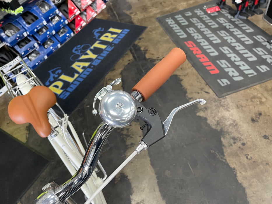 Retrospec Beaumont 7-Speed Step-Thru City Bike - Eggshell