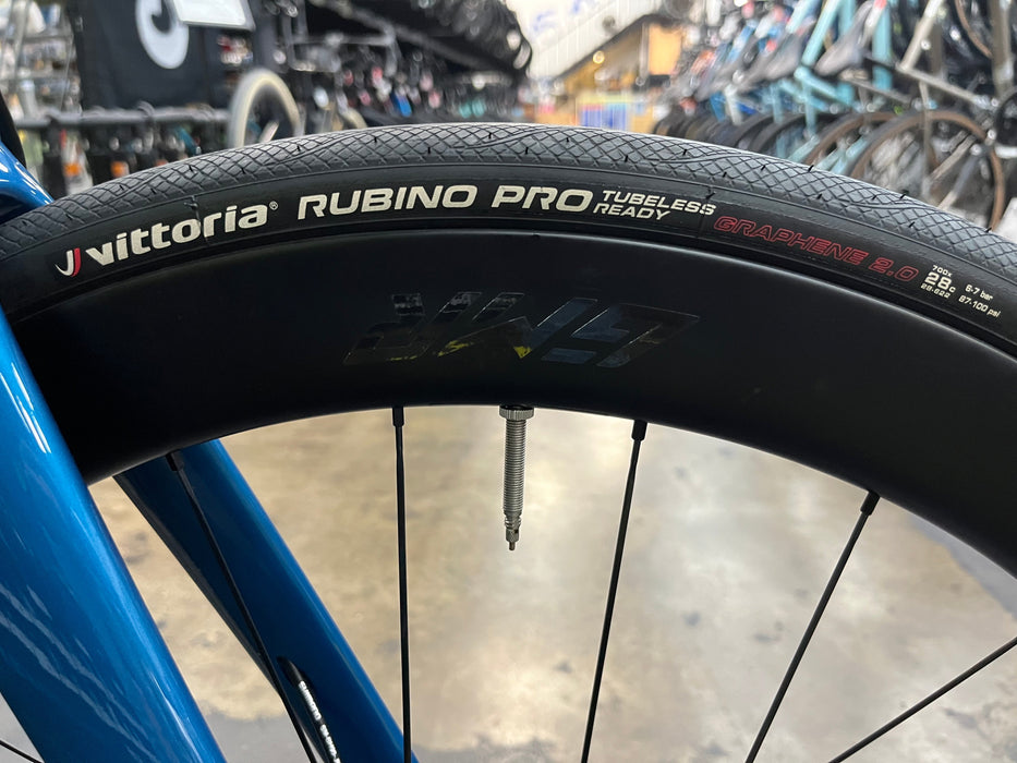Argon 18 E-117 Disc Shimano Ultegra Di2 11 Speed w/ Profile Design GMR 50 Wheels - Blue