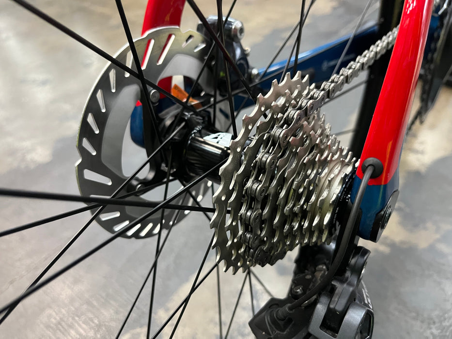 Argon 18 E-117 Disc Shimano Ultegra Di2 11 Speed w/ Profile Design GMR 50 Wheels - Blue
