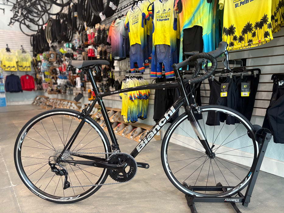 Bianchi Via Nirone 7 Shimano 105 11 Speed - Black / Shiny Titanium