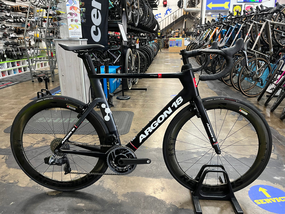 Argon 18 Nitrogen Pro Rim SRAM Red AXS - Reynolds AR58 Wheelset - Black DEMO