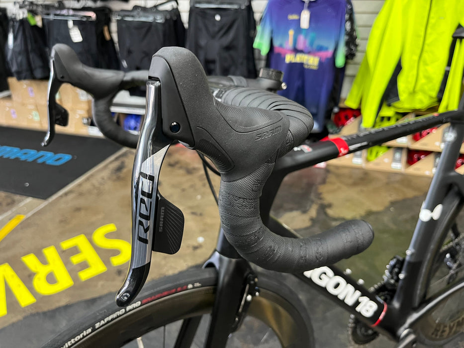 Argon 18 Nitrogen Pro Rim SRAM Red AXS - Reynolds AR58 Wheelset - Black DEMO