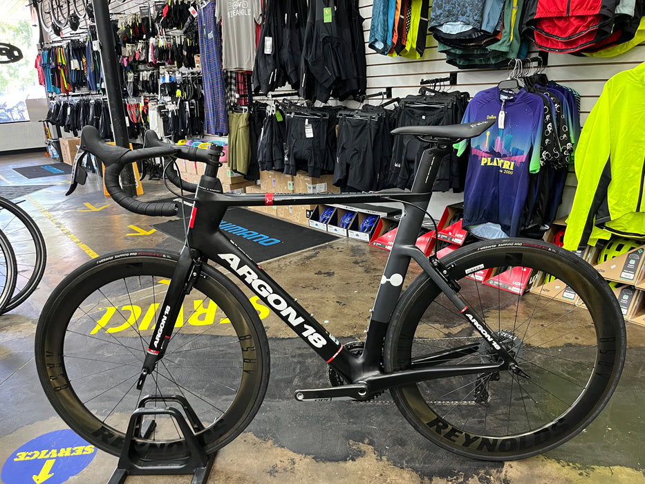 Argon 18 Nitrogen Pro Rim SRAM Red AXS - Reynolds AR58 Wheelset - Black DEMO