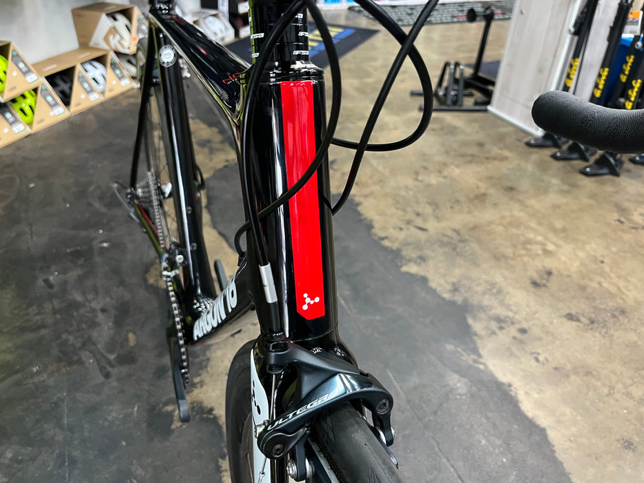 Argon 18 Gallium Pro Rim Shimano Ultegra 11 Speed w/ZIPP 303 Firecrest - Black/Speed White 2019 DEMO