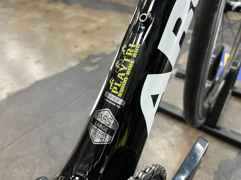 Argon 18 Gallium Pro Rim Shimano Ultegra 11 Speed w/ZIPP 303 Firecrest - Black/Speed White 2019 DEMO