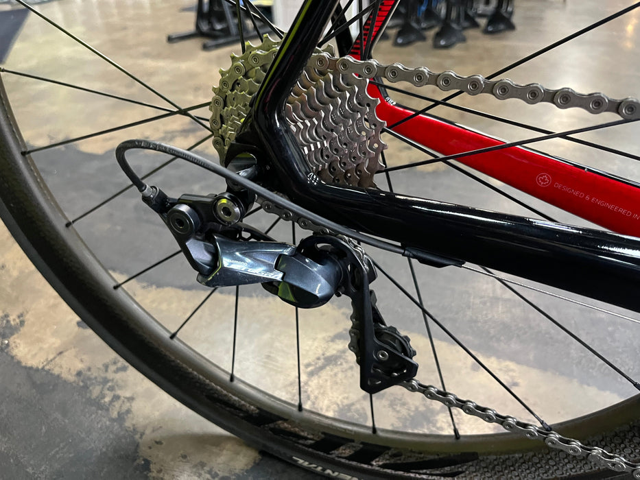Argon 18 Gallium Pro Rim Shimano Ultegra 11 Speed w/ZIPP 303 Firecrest - Black/Speed White 2019 DEMO