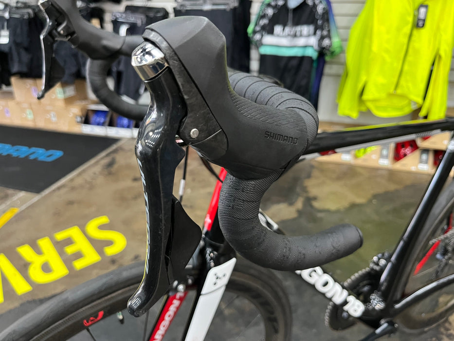 Argon 18 Gallium Pro Rim Shimano Ultegra 11 Speed w/ZIPP 303 Firecrest - Black/Speed White 2019 DEMO
