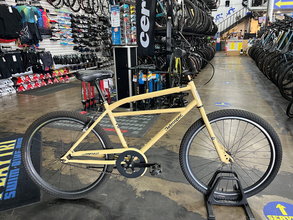 Retrospec Sully Klunker-Style Single-Speed Bike - Desert Sand DEMO