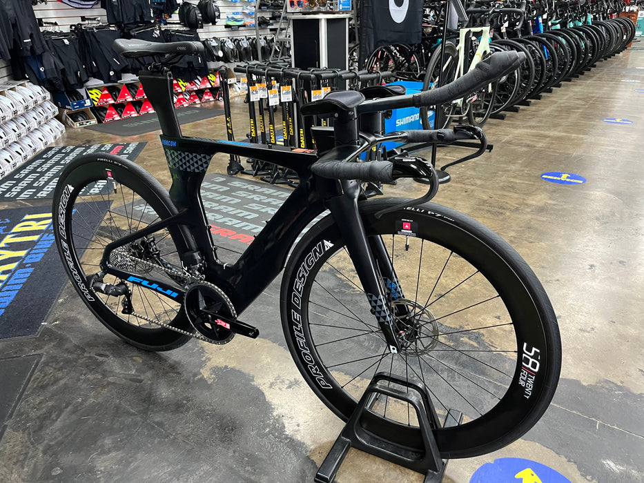 Fuji Norcom Straight 2.1 SRAM Rival eTap AXS w/Profile Design 58 TwentyFour Wheels