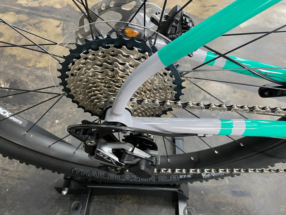 Breezer Bikes Lightning Pro 27+ SLX 11 Speed - Gray/Turquoise