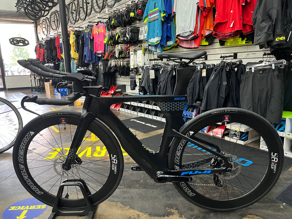 Fuji Norcom Straight 2.1 SRAM Rival eTap AXS w/Profile Design 58 TwentyFour Wheels