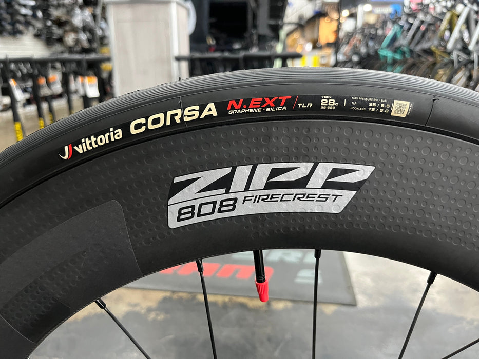 Cervelo P3X SRAM Rival eTap AXS 2x w/ZIPP 808 Firecrest Wheels - Rivera/Fluoro/Black