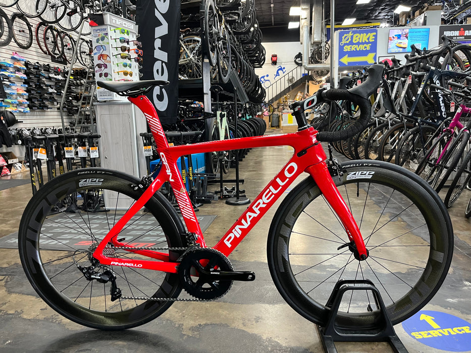 Pinarello Gan Rim Shimano 105 11 Speed - ZIPP 404 Firecrest Wheelset - Red
