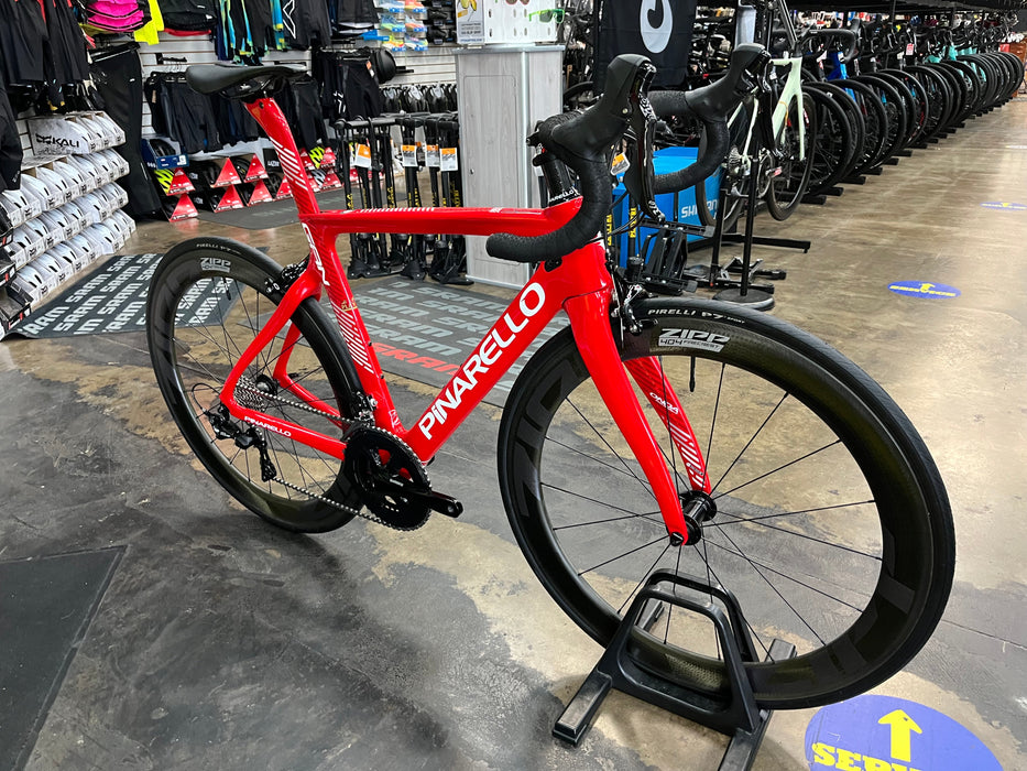Pinarello Gan Rim Shimano 105 11 Speed - ZIPP 404 Firecrest Wheelset - Red