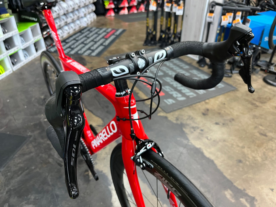 Pinarello Gan Rim Shimano 105 11 Speed - ZIPP 404 Firecrest Wheelset - Red