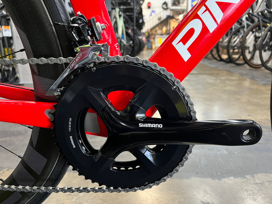 Pinarello Gan Rim Shimano 105 11 Speed - ZIPP 404 Firecrest Wheelset - Red