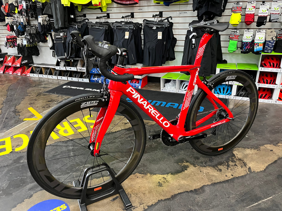Pinarello Gan Rim Shimano 105 11 Speed - ZIPP 404 Firecrest Wheelset - Red