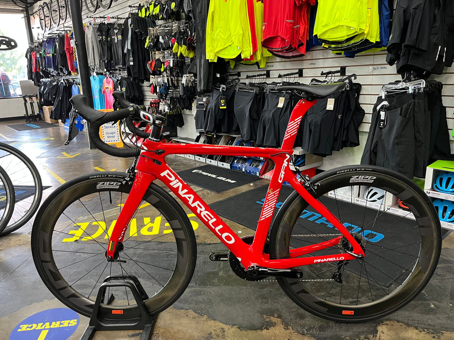 Pinarello Gan Rim Shimano 105 11 Speed - ZIPP 404 Firecrest Wheelset - Red