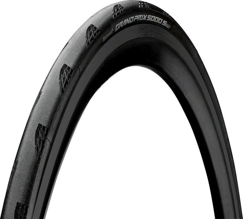 Continental Grand Prix 5000 S TR Tire - 700 x 30, Tubeless, Folding, Black/BlackChili, Vectran Breaker, LazerGrip, ACT