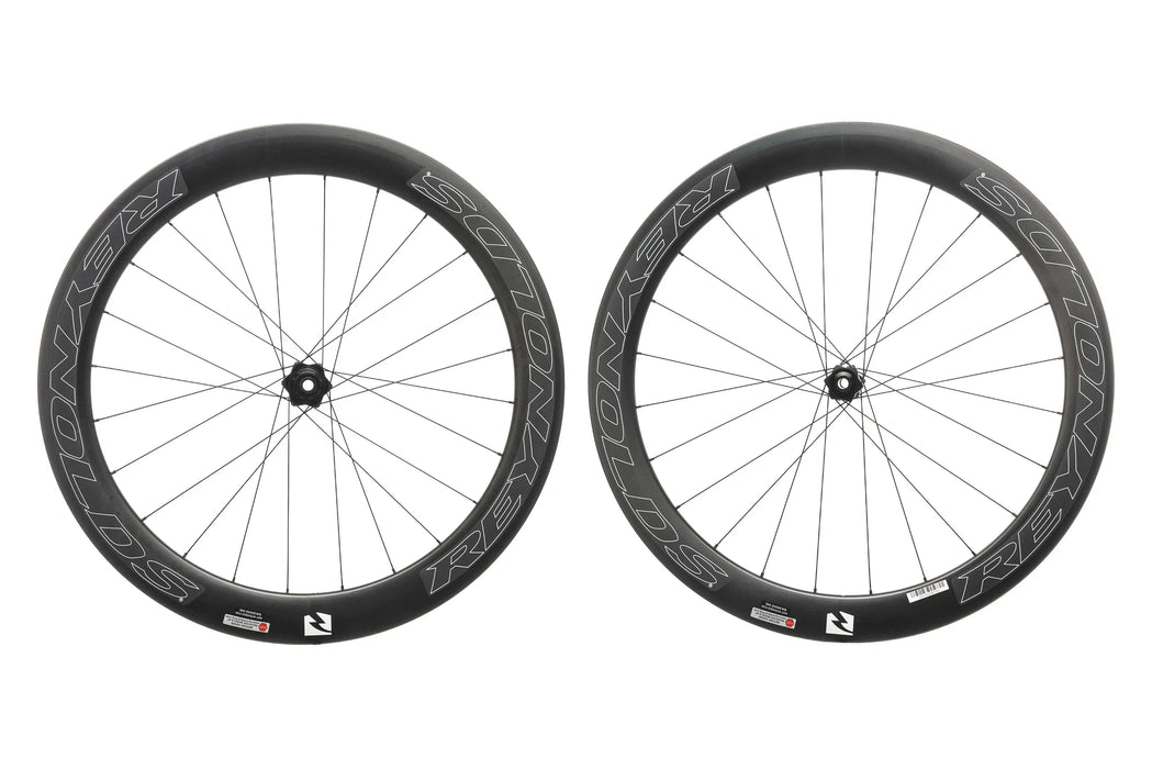 Reynolds AR80 Disc Carbon Clincher Tubeless Wheelset White Outlined Decal