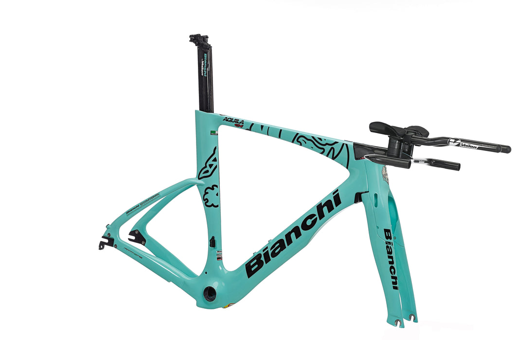 Bianchi Aquila CV Frameset - Celeste