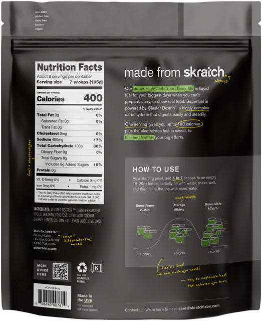 Skratch Labs Super High-Carb Sport Drink Mix